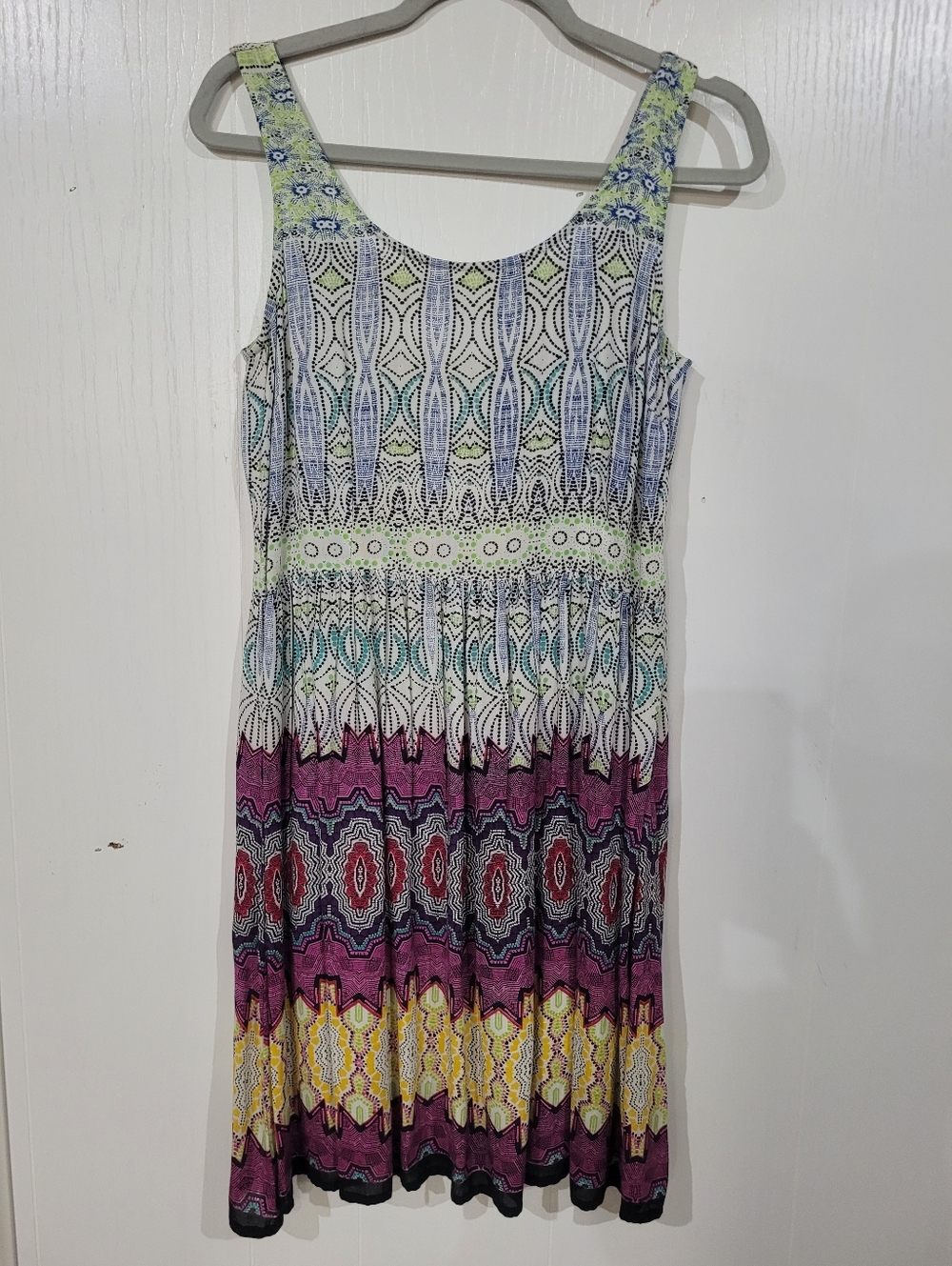 Patrons Of Peace Women’s Multicolor Patterned Sleeveless Midi Dress Size Medium
